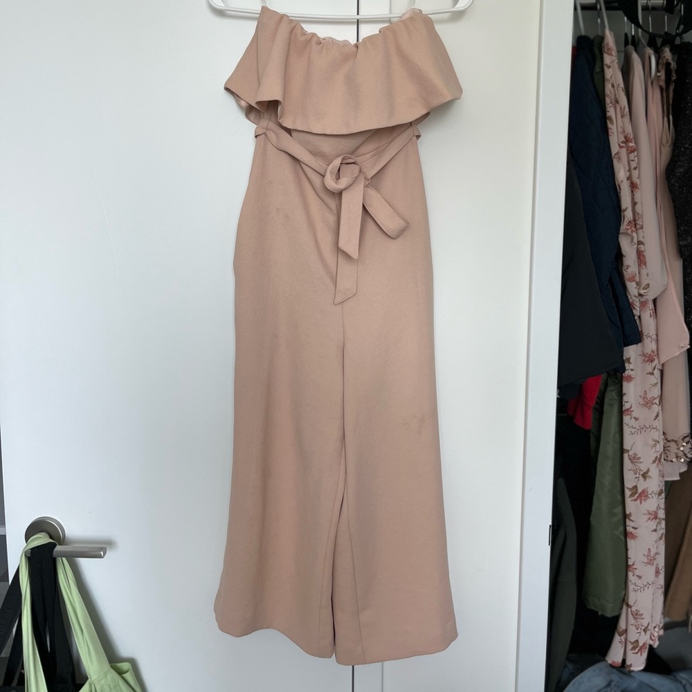 Aritzia Pink Jumpsuit Strapless